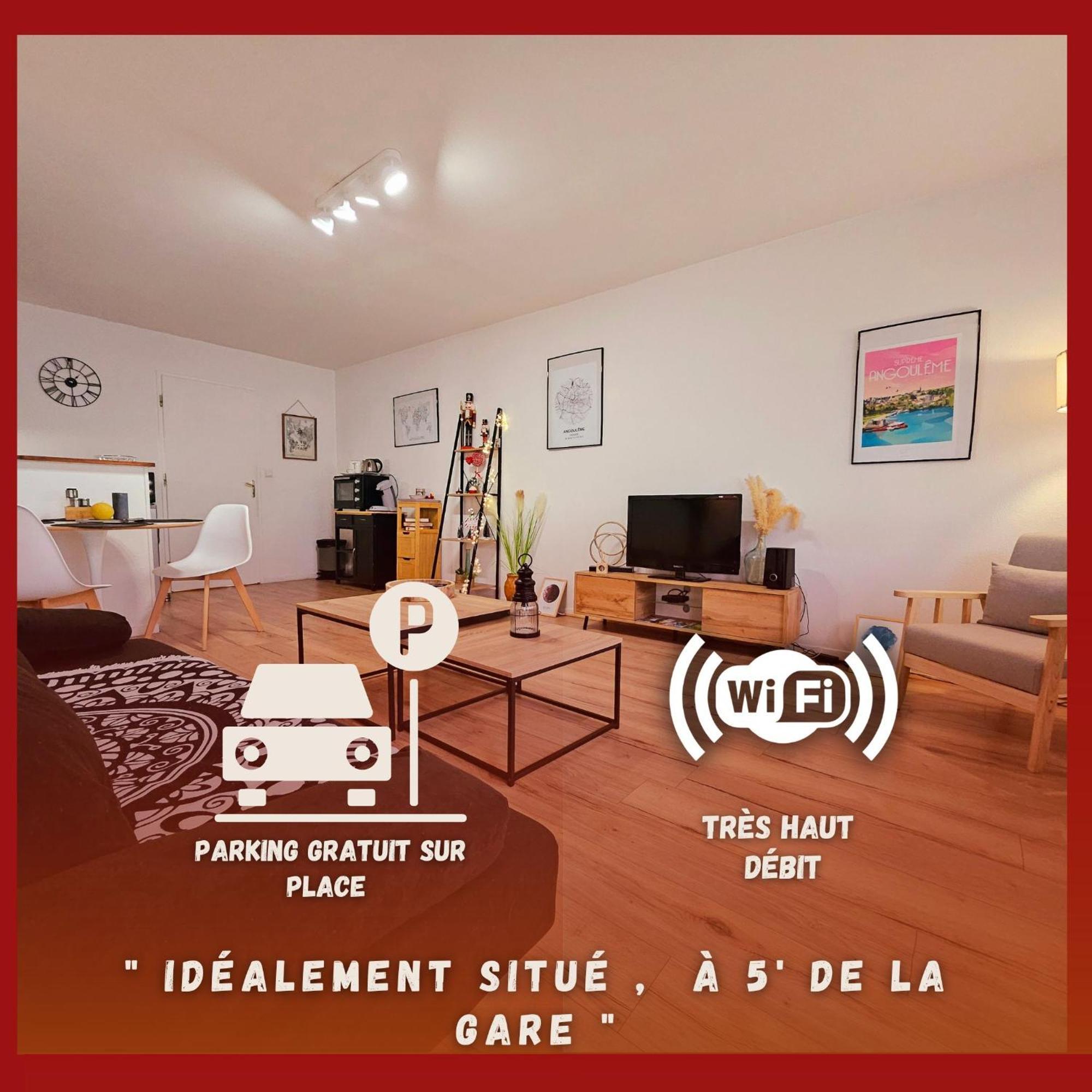 Cosy Proche Gare - Fibre Optique Et Parking Apartment Angouleme